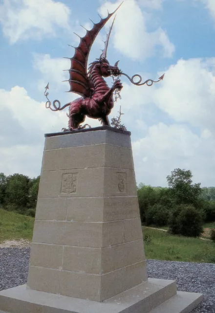 Mametz Wood 38th Welsh Division memorial (Vincent Fils) 1990s. Somme