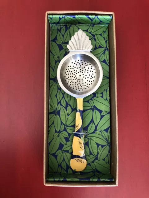 Plated Brass Lemon Tea Strainer