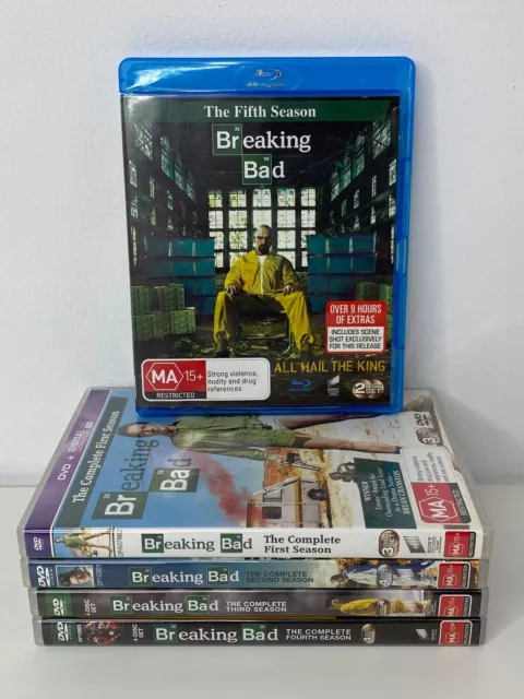 BREAKING BAD Complete Seasons 1-5 DVD - Blu-Ray TV Series 1 2 3 4 5 Region 4