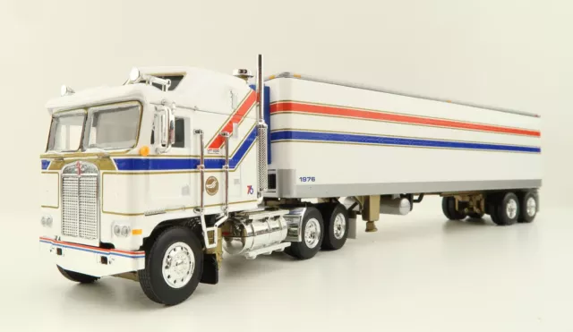 First Gear 69-1602 Kenworth K100 COE Truck & Trailer VIT200 Bicentennial 1:64