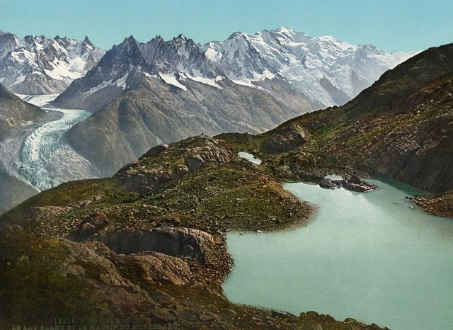 Valais. Alpes valaisannes. Riffelalp et le Mont Cervin. PZ vintage