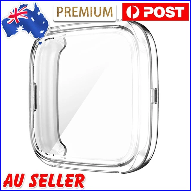 TPU Smart Watch Screen Bumper Full Cover for Fitbit Versa 2/2SE (Clear)