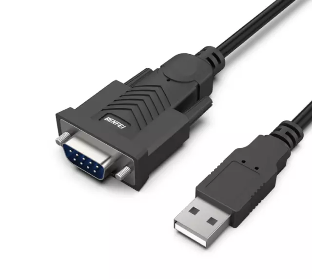 BENFEI USB to Serial Adapter, USB to RS-232 Male (9-Pin) DB9 Serial Cable