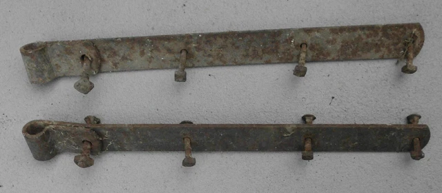 Primitive Antique Hand Forged Barn Door Strap Hinge Gate Iron 22 3/8" 2” Wide