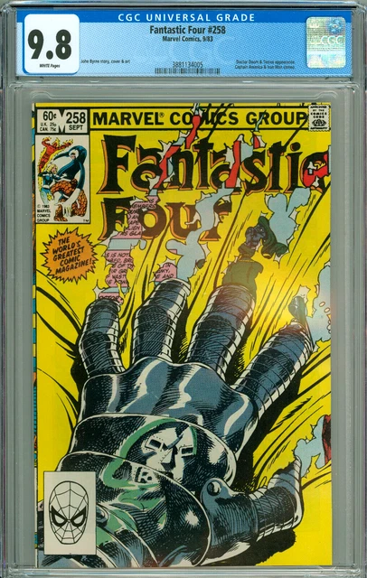 FANTASTIC FOUR 258 CGC 9.8 WP DR DOOM New CGC CASE Bronze Age MARVEL COMICS 1983