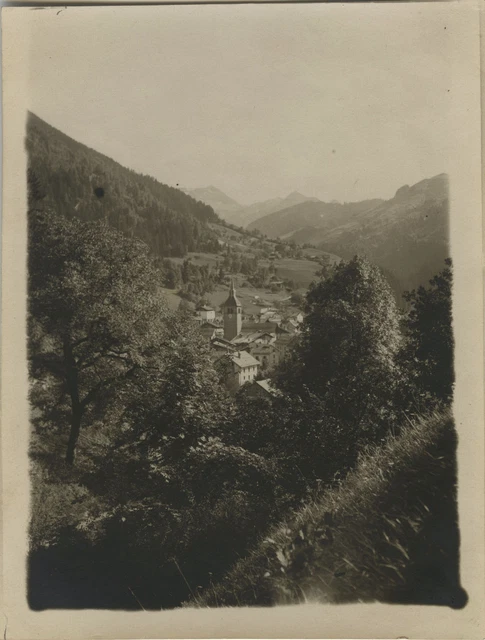 Ancienne Photo 1900 – Beaufort Tarentaise Savoie – Photographie Alpes Chalet Alpin, Tirage Original