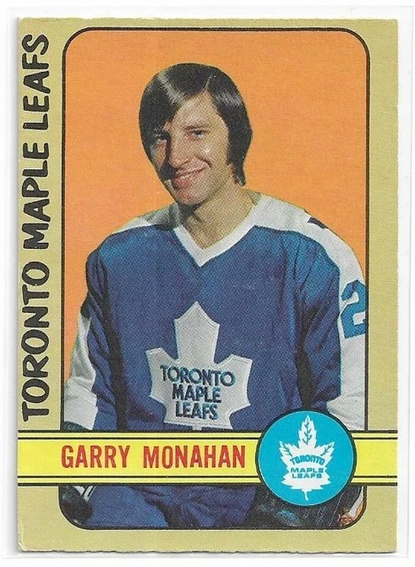 CARTE DE HOCKEY GARRY MONAHAN 197273 OPC 207 Toronto Maple Leafs EX
