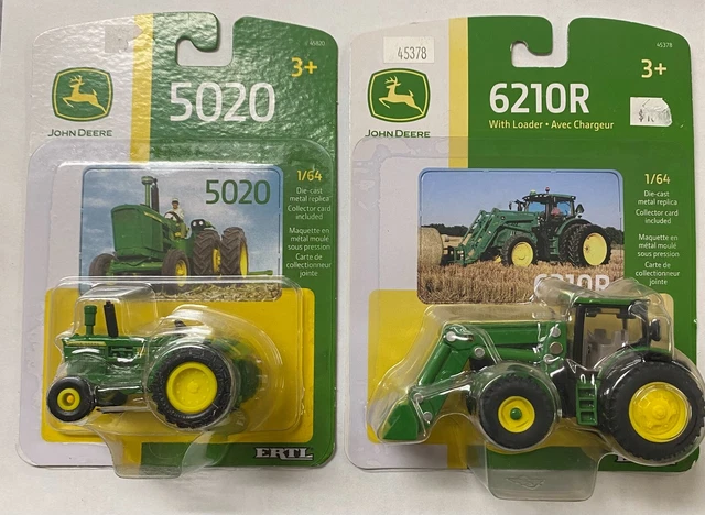 John Deere ERTL 1/64 scale Die Cast Replica Bundle 5020 & 6210R