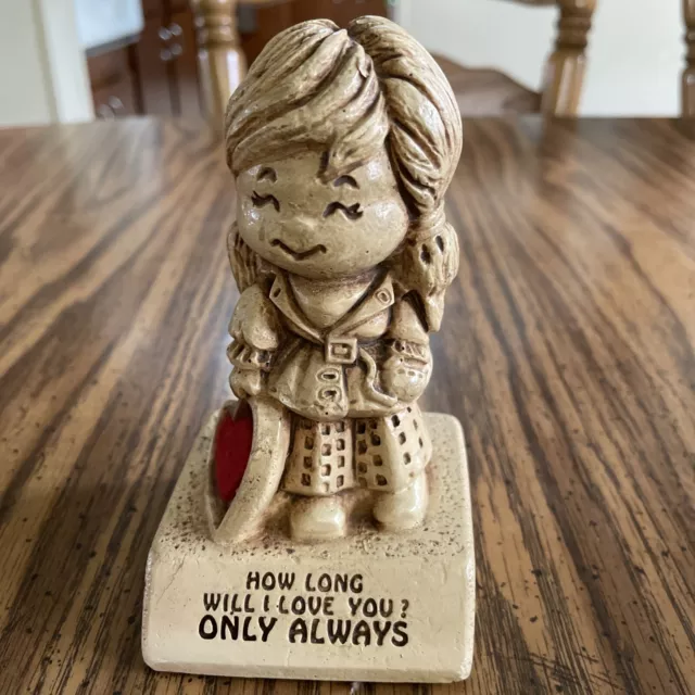 Vintage Paula 1970 "How Long Will I Love You? Only Always” Figurine, Statue USA