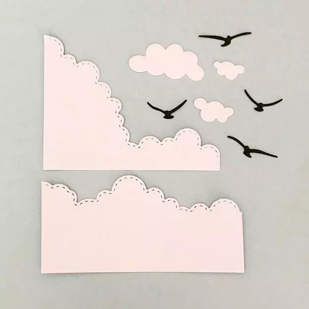 Wolke Vogel Metall Stencil Cutting Dies Scrapbooking Stanzschablone Handwerk 2