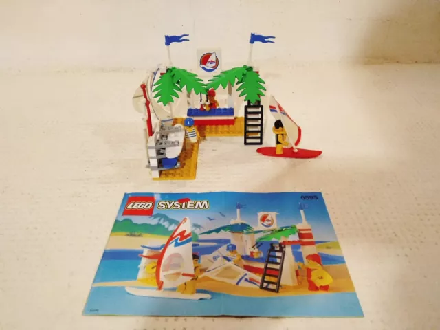 6595 SURF SHACK LEGO CLASSIC TOWN RECREATION raro set completo (1993)