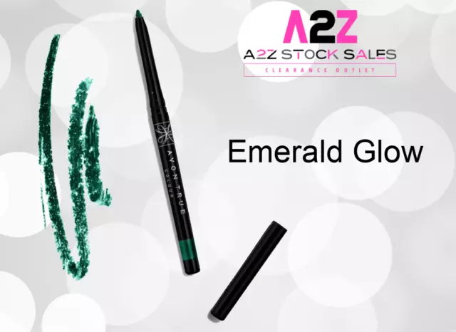 2x Avon True Colour Glimmer stick Diamonds Eyeliner EMERALD GLOW