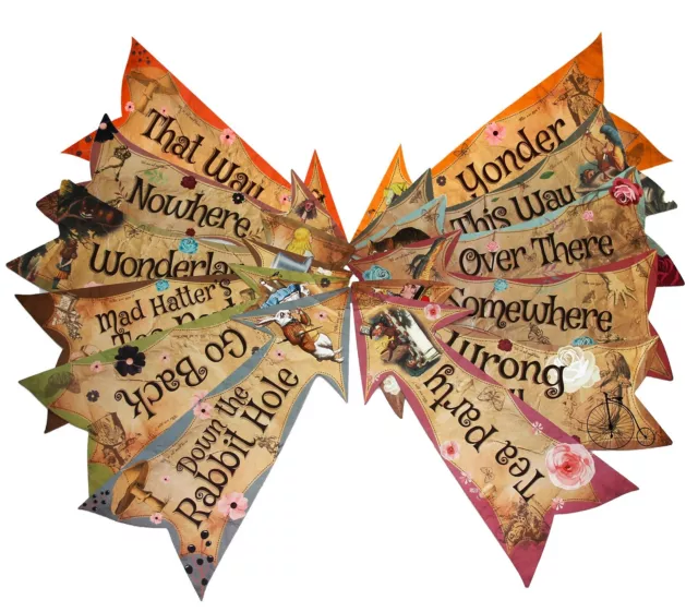 Alice in Wonderland Arrow Signs Party Supplies Decoration Mad Hatter Tea Party 2