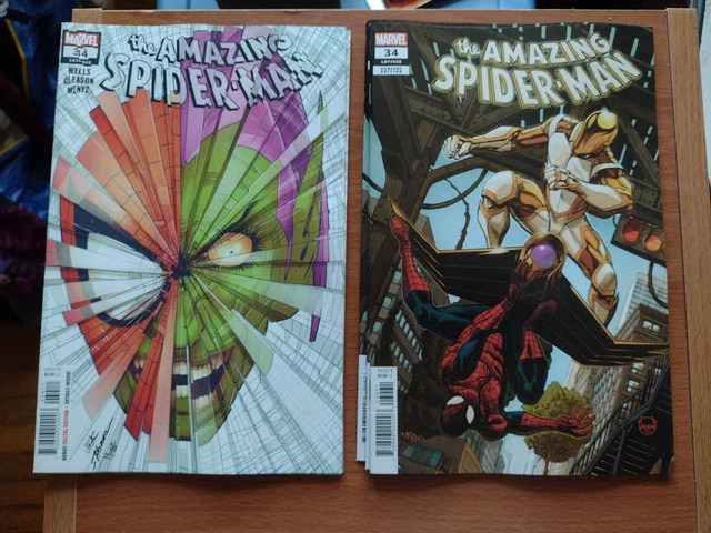 AMAZING SPIDER-MAN # 34 MARVEL COMICS 2023 MAIN & VARIANT COVER NM (b)