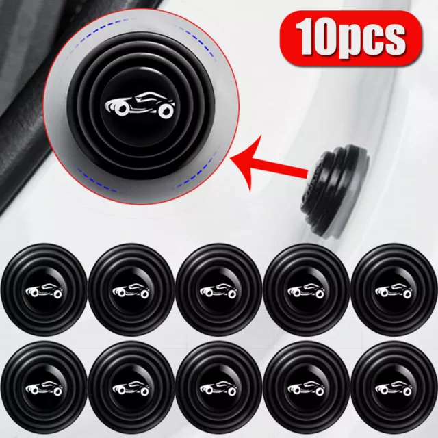 Car Door Anti-Shock Silicone Pad Shock-Absorbing Gasket  Black Auto Accessories