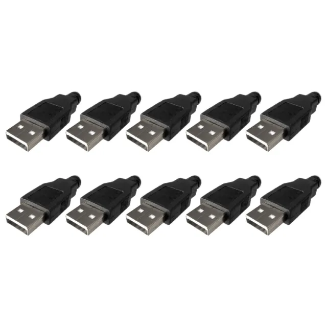 10 pièces connecteur USB type A mâle pour projets à faire soi-même et USB av