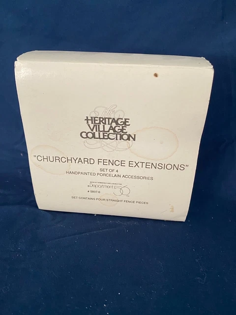 Dept. 56 Dicken’s Village Accessories “Churchyard Fence Extentions 4 pc. Set