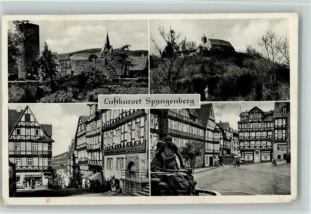 11077801 - 3509 Spangenberg Ortsansichten Schloss Liebenbachbrunnen
