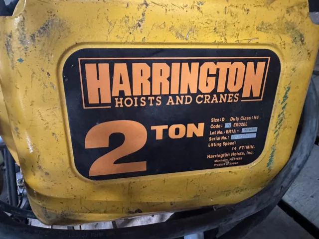 Harrington 2 Ton Electric Chain Hoist