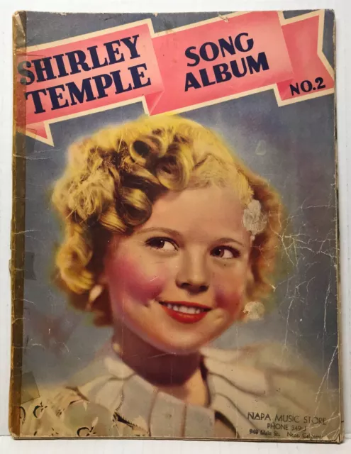 Shirley Temple Song Album No. 2 Animal Crackers & More 1936 VINTAGE SHEET MUSIC