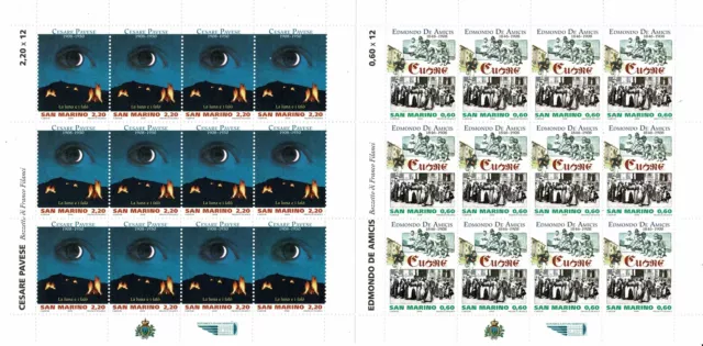 2008 San Marino Pradal Marino Serie Escritores De Estampillas Nuevo MNH MF13116