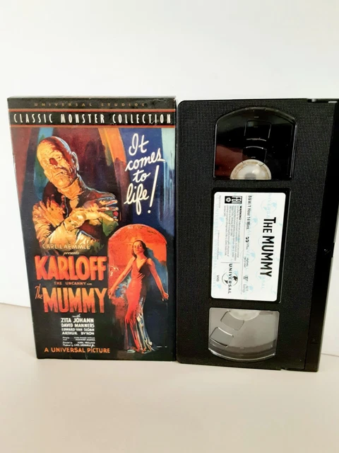 THE MUMMY VHS Horror Tape 1932 Universal Monsters Collection Boris ...
