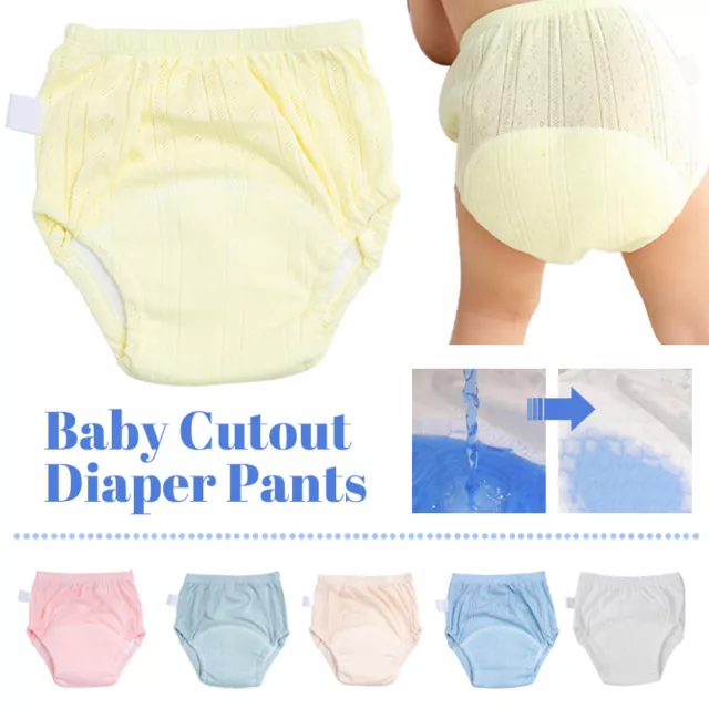 Baby Kids Waterproof Reusable Cotton Infant Potty Training Pants Nappy Children