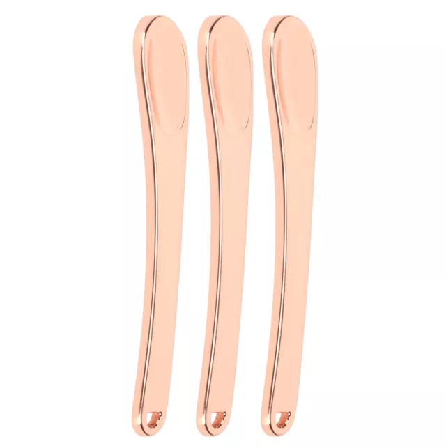 3PCS Cosmetic Spatulas Zinc Alloy Makeup Scraper Kit Metal Scoops For Face E FST