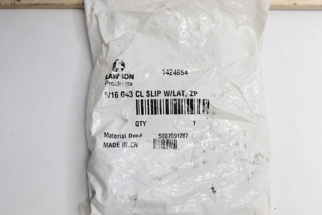 Lawson Zinc Clevis Slip Hook w/ Latch Grade 43 3900 lb. WLL 5/16" 1424854