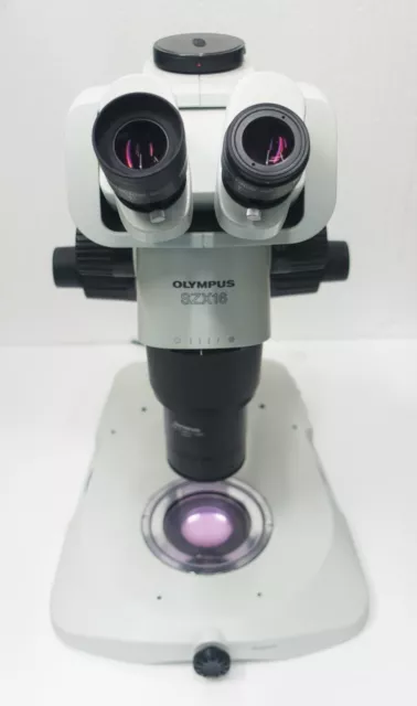 OLYMPUS SZX16 RESEARCH STEREO MICROSCOPE 7.0x – 115x w SZX2-ILLT BASE OLYMPUS SZX16 RESEARCH STEREO MICROSCOPE 7.0x – 115x w SZX2-ILLT BASE