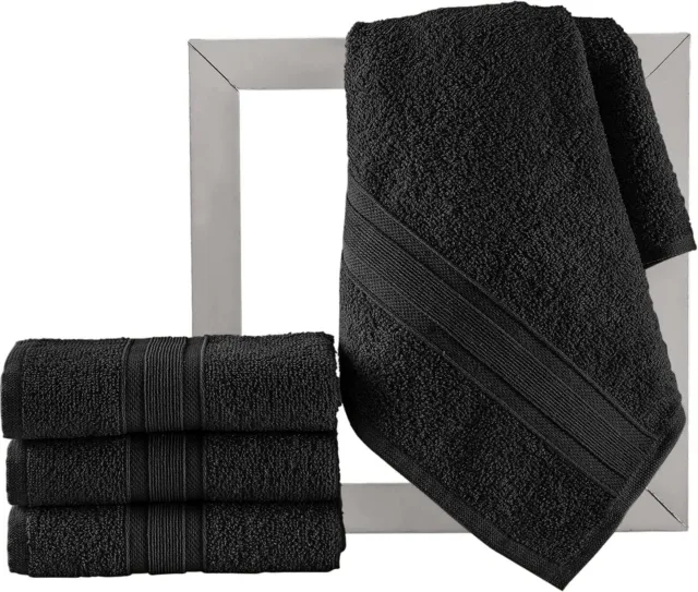 All Design White Bath Towels Set Quick-Dry, Soft, High Absorbent 100% Cotton Tow