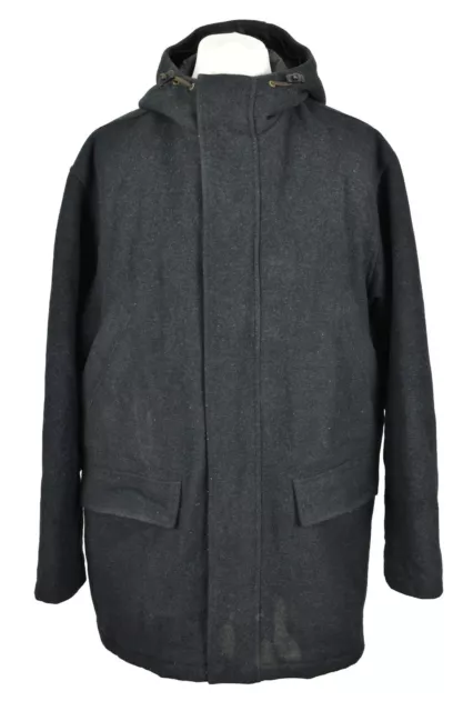 TIMBERLAND Weathergear Grey Coat size L Mens Duffle Rain Jacket Waterproof