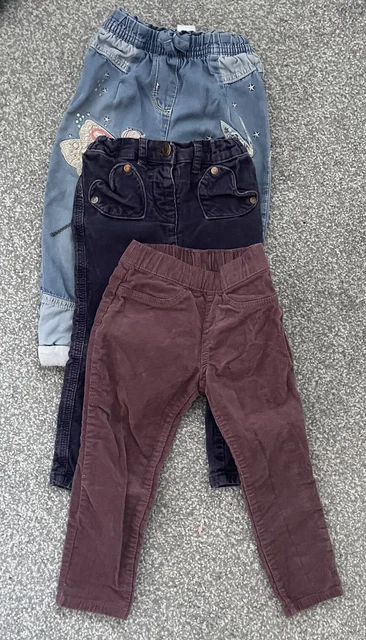 Baby Girls 18-24 Months Clothes Bundle Winter Jeans Trousers Dress Jumpers 2