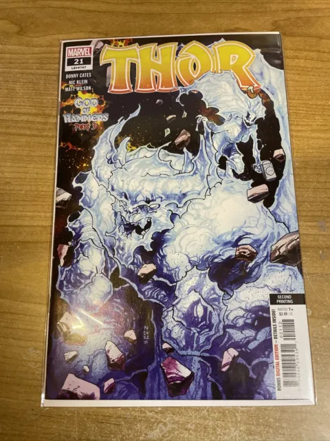 Thor #21 (2022) 2Nd Printing Bagged & Boarded Klein Variant Cover Marvel Comics