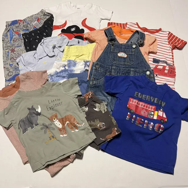 12 piece lot baby boy 12 months ~ Carters outfits GUC