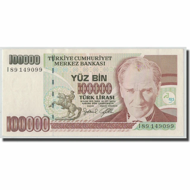 [#316360] Banknote, Turkey, 100,000 Lira, L.1970, KM:206, UNC(63)