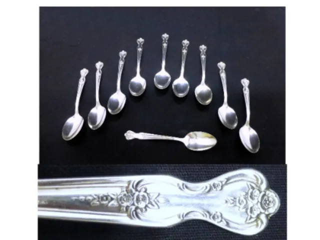 Beautiful vintage Rogers Magnolia Inspiration silverplate set spoons 10 piece