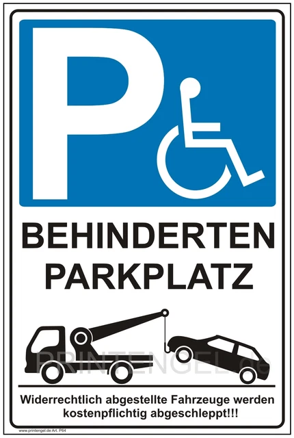 Cartello "Parcheggio Privato Vietato" 20x30 Cm Su Pannello Rigido 3 Mm + 20 Permessi Fittizi - Made In Germany