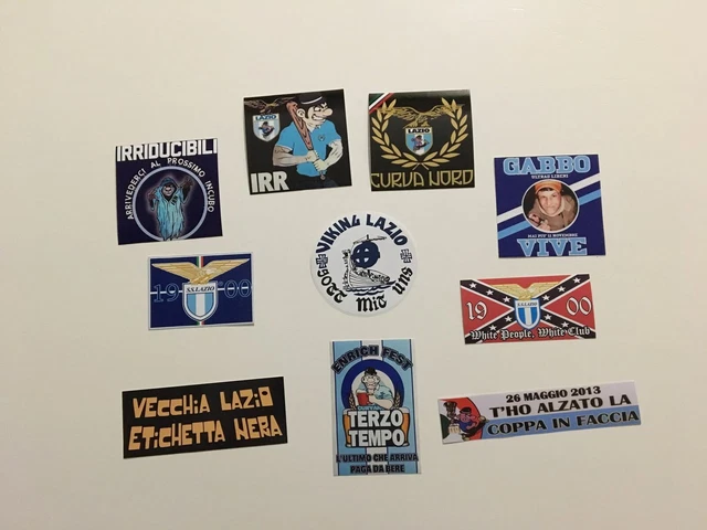 10 Stickers ROMA – Autocollants Ultras Pour Supporters, Collection Occasion