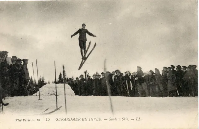 Carte Postale /  Les Vosges / Gerardmer En Hiver Sauts A Ski