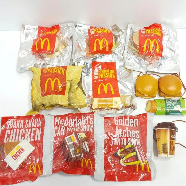 Mcdonald'S Happy Set Strap Key Ring Hamburger Happy Meal toys