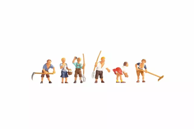 Noch 15618 1/87 Ho Personnages Lot 6 Figurines Paysans Des Montages H0