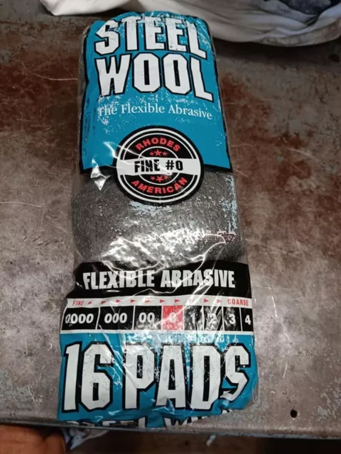 10 bags of #0 Grade.  steel wool 16 pads in each roll X 10 Packs