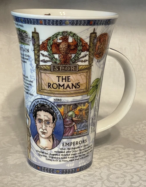 Dunoon Scottish Fine Stoneware "The Romans" Mug * Caroline Dadd Designed
