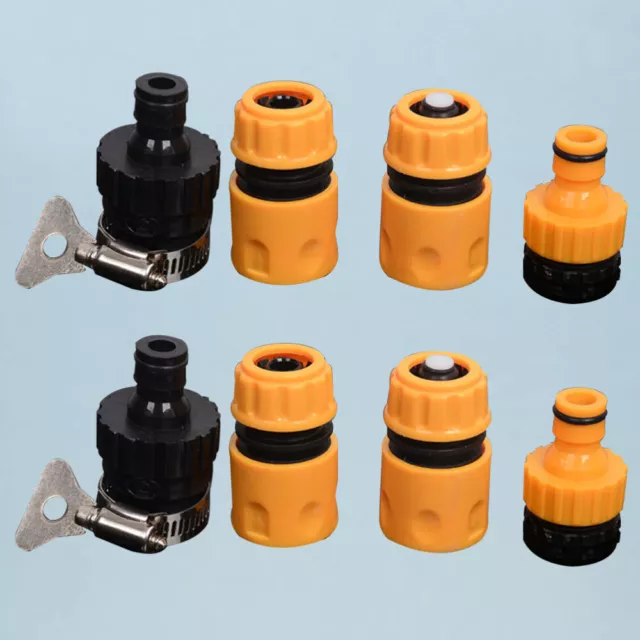 8 Pcs Quick Connect Hose Fittings Garden Connectors High Pressure