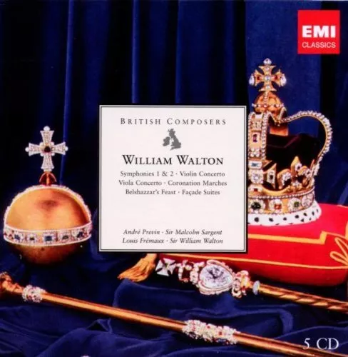 Walton: Symphony Nos. 1 & 2- Violin & Viola Concertos / Coronation... -  CD 12VG