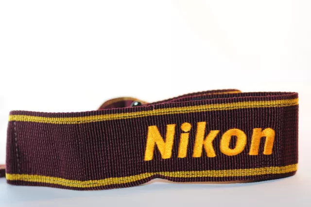 Nikon AN-6W maroon burgundy 2" wide classic Camera Shoulder strap for F3 FM2n F