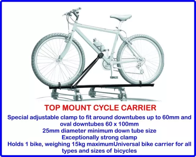 CAR ROOF MOUNTED UPRIGHT BICYCLE RACK CYCLE CARRIER FOR ALL For Vauxhall MODELS