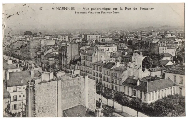 CPA 94 - VINCENNES (Val de Marne) - 117. Vue panoramique sur la rue de Fontenay