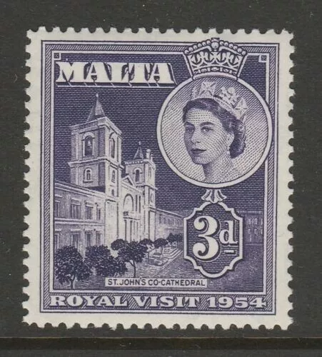 s47005 MALTA MNH** 1954 Royal visit 1v